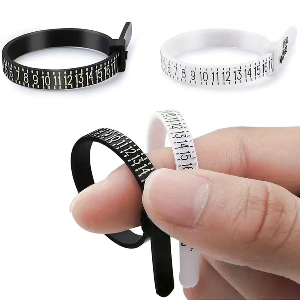 2pcs Ring Sizer Measuring Tool